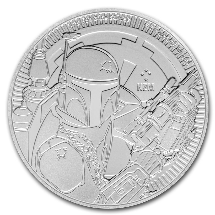 NGC MS70 2020 BOBA FETT 1 oz SILVER $2 NIUE STAR WARS MANDALORIAN BOUNTY HUNTER